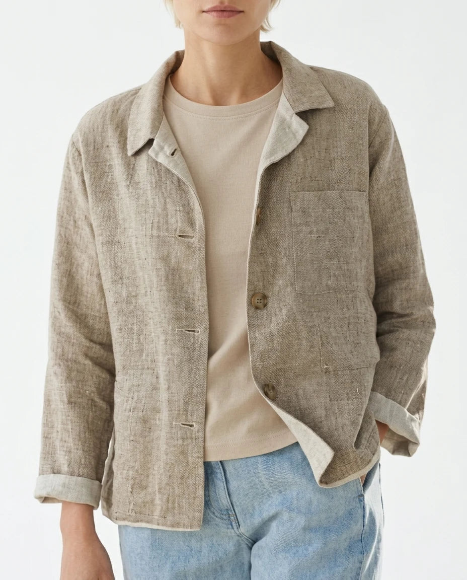 CT|Damen Langarmjacke mit Knopfleiste