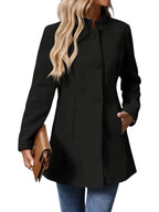 Leona | Damen Wintermantel mit Knöpfen