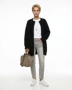 CT|Offene Damen-Strickjacke aus Mohair