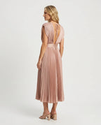 CT|Klassisches Damen-Maxikleid mit Plissee