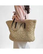 CT|Damen geräumige Strandtasche mit texturiertem Design