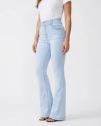 CT|Hoch Geschnittene Stretchjeans mit Bootcut-Design