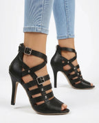 CT|Gladiator Sandale mit Stilettoabsatz für Damen