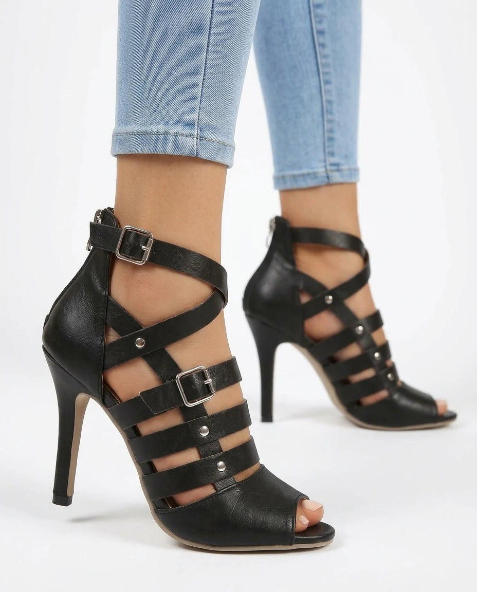 CT|Gladiator Sandale mit Stilettoabsatz für Damen