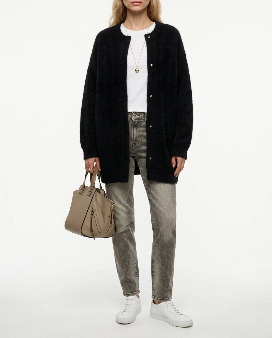 CT|Elegante Damenstrickjacke mit Knopfleiste
