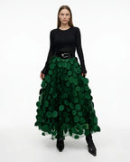 CT|Fließender Polka-Dot-Rock mit Femininer Silhouette