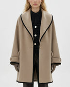 CT|Oversized Mantel mit Breitem Revers