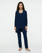 CT|Damen Dreiteiliges Set mit Offener Strickjacke