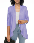 CT|Damen Strickjacke mit Kurzarm und Drapierter Front
