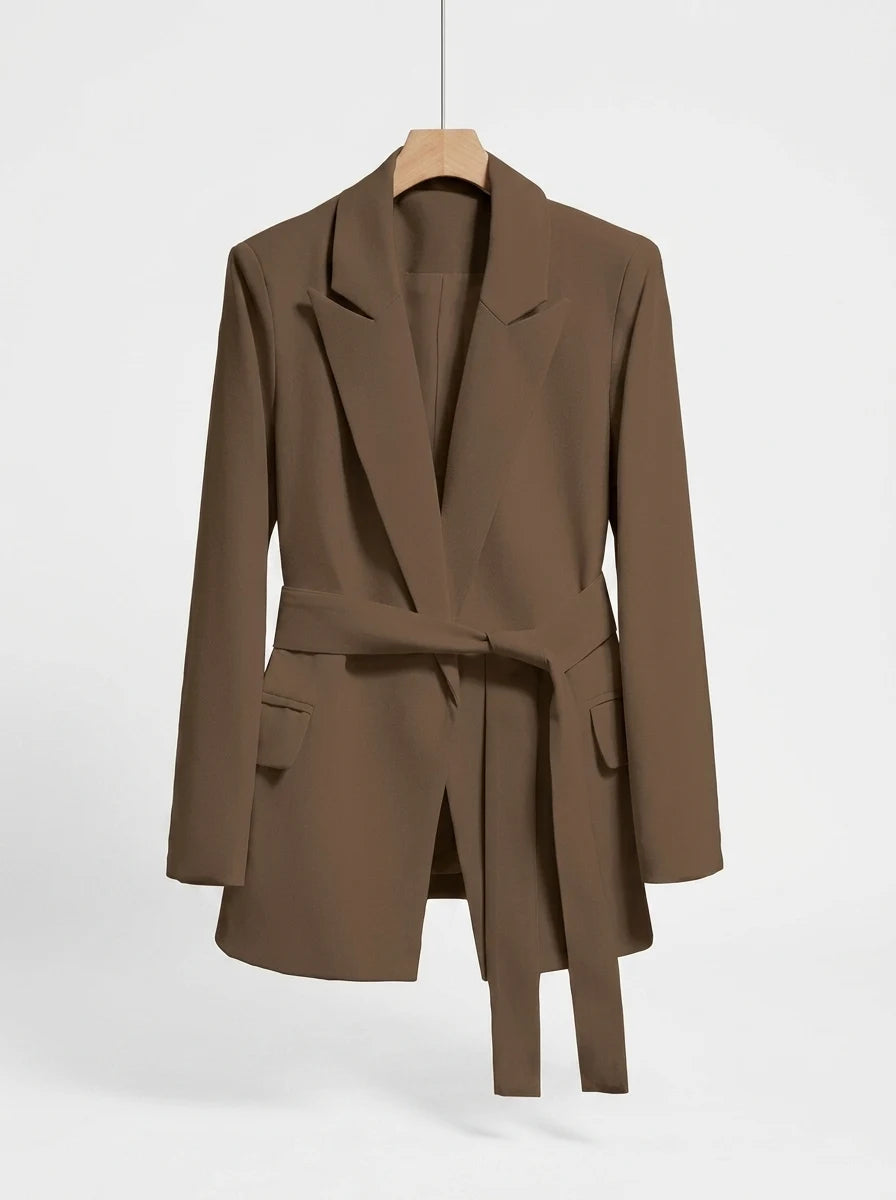 CT|Damen Eleganter Gürtelblazer