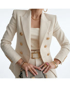 CT|Damen Eleganter Doppelreiher-Blazer