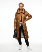 CT|Damen Stepp-Parkajacke mit Rippbündchen