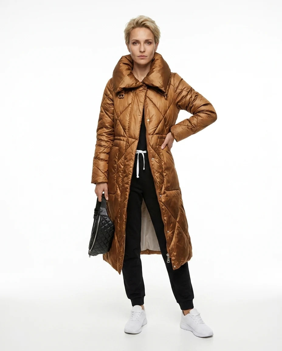 CT|Damen Stepp-Parkajacke mit Rippbündchen