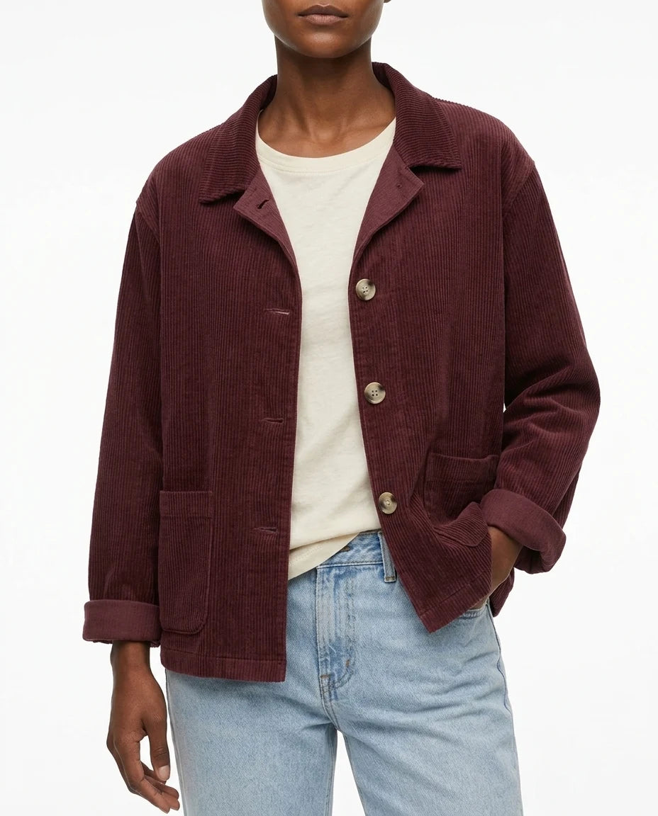 CT|Damen Langarmjacke mit Knopfleiste