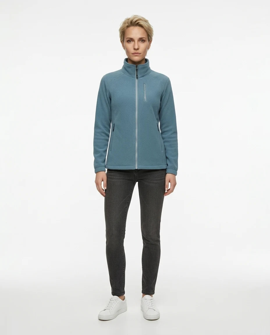 CT|Damen Fleecejacke mit Aufstehendem Kragen