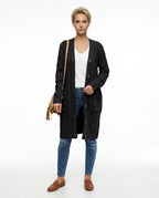 CT|Damenstrickjacke mit Taschen und Knopfverschluss
