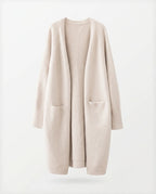 CT|Damen Strickjacke mit offenem Design und langer Passform