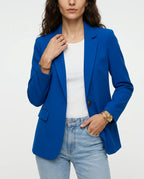 CT|Damen Einreihiger Taillierter Blazer mit Langarm