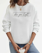 CT|Oversized Damen-Sweater mit Rundhalsausschnitt