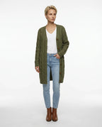 CT|Damenstrickjacke mit Taschen und Knopfverschluss