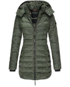 CT|Damen Winterjacke mit Kapuze und Wattierung