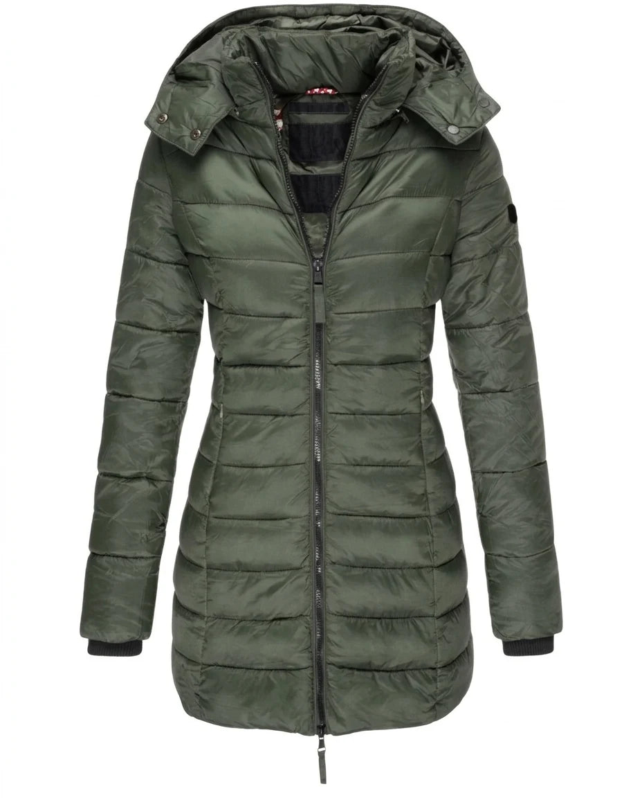 CT|Damen Winterjacke mit Kapuze und Wattierung