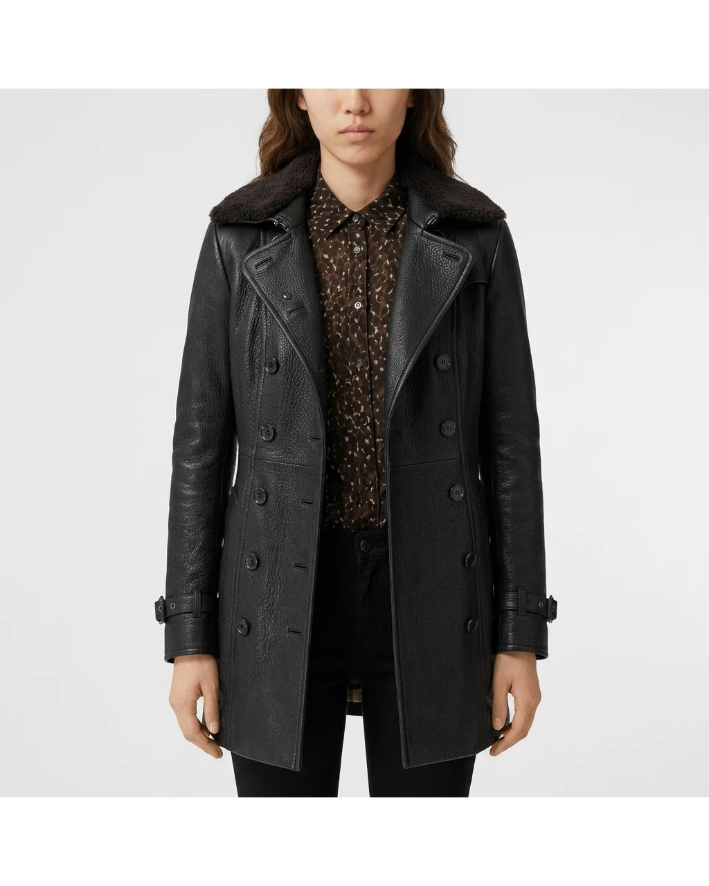 CT|Klassischer Reverskragen Langjacke für Damen