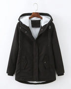 CT|Damen Wollgefütterter Parka mit Taillenakzent