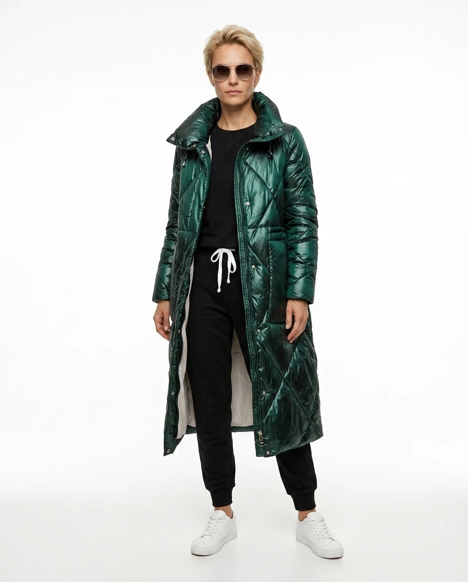 CT|Damen Stepp-Parkajacke mit Rippbündchen