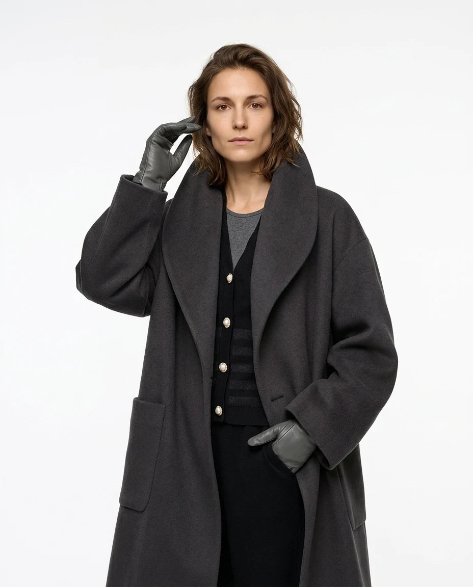CT|Eleganter Damen-Herbstmantel mit geradem Schnitt