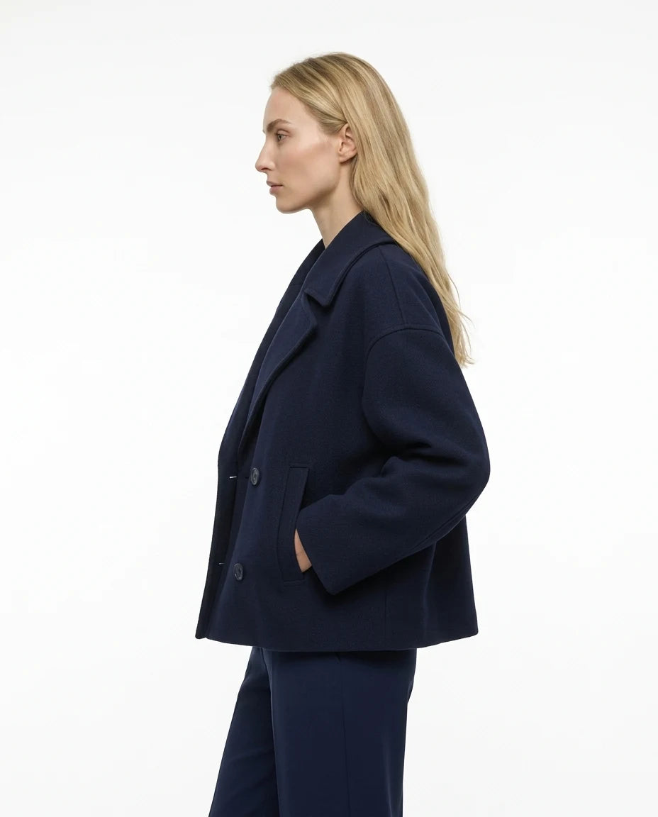 CT|Eleganter Damen Kurzmantel mit flatternder Passform