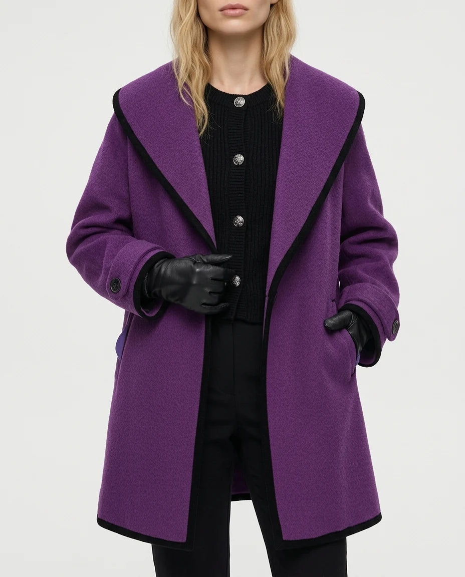 CT|Oversized Mantel mit Breitem Revers