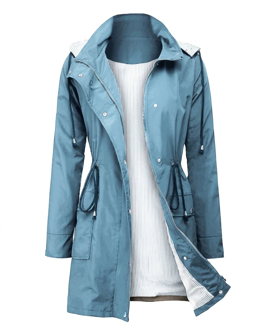 CT|Damen Windjacke mit Abnehmbarer Kapuze