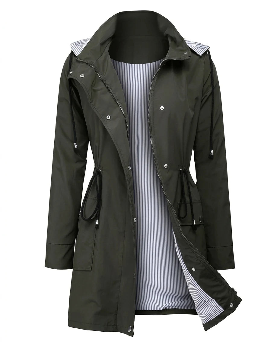 CT|Damen Windjacke mit Abnehmbarer Kapuze