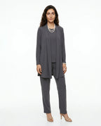 CT|Damen Dreiteiliges Set mit Offener Strickjacke