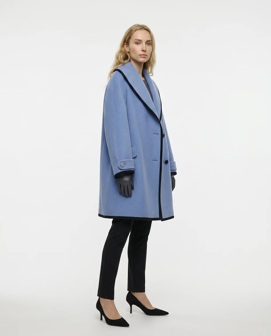 CT|Oversized Mantel mit Breitem Revers