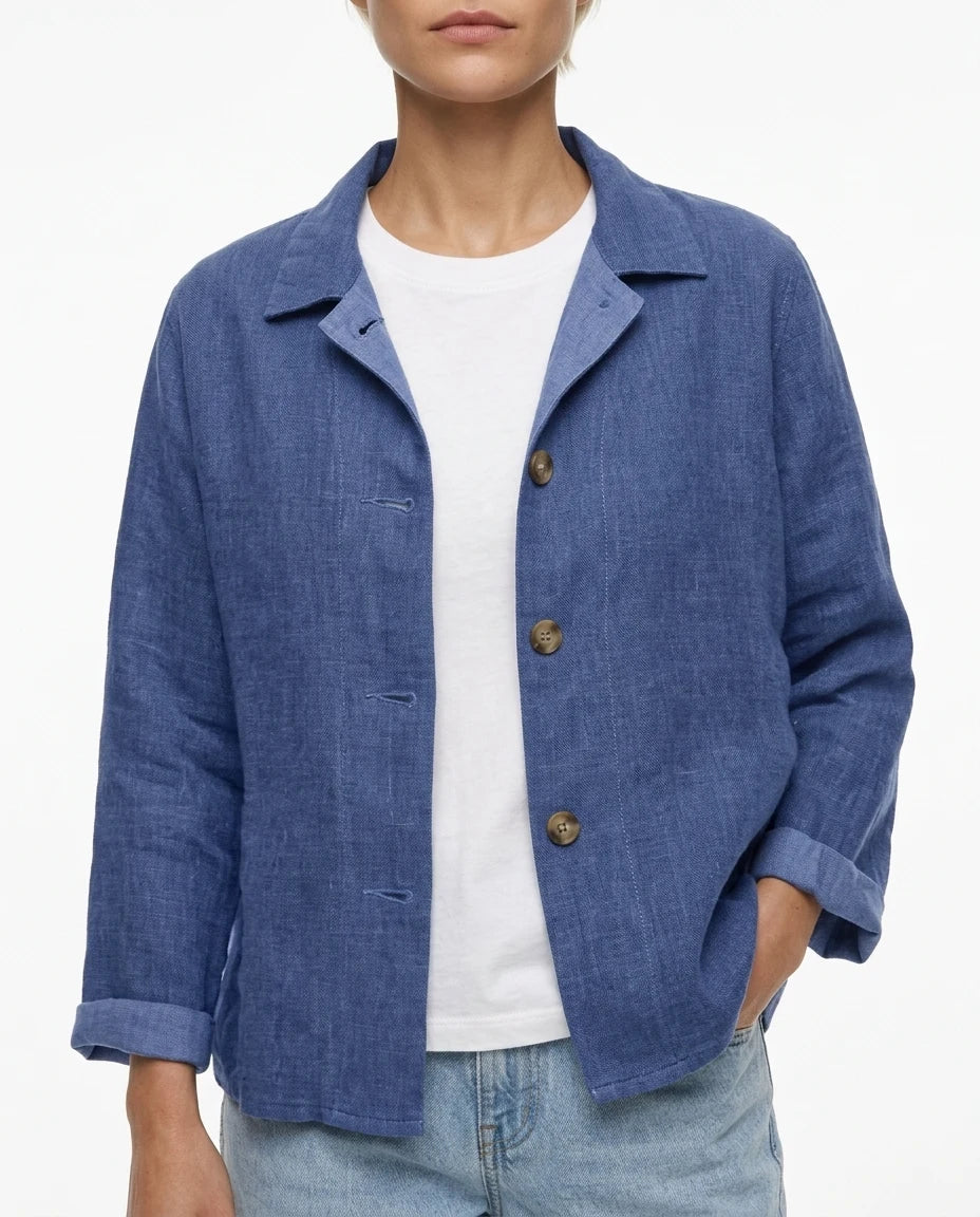 CT|Damen Langarmjacke mit Knopfleiste