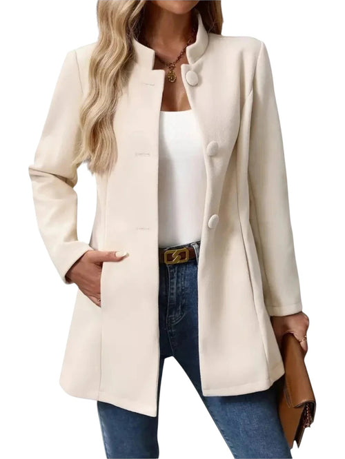 Leona | Damen Wintermantel mit Knöpfen