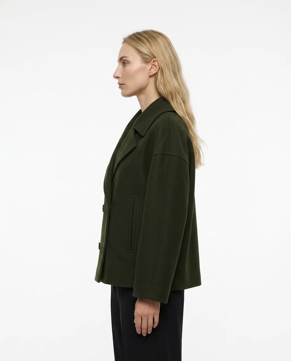 CT|Eleganter Damen Kurzmantel mit flatternder Passform