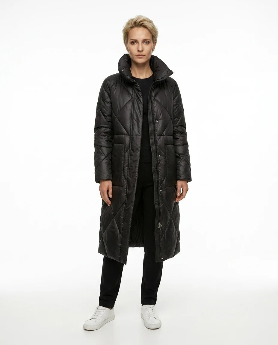 CT|Damen Stepp-Parkajacke mit Rippbündchen