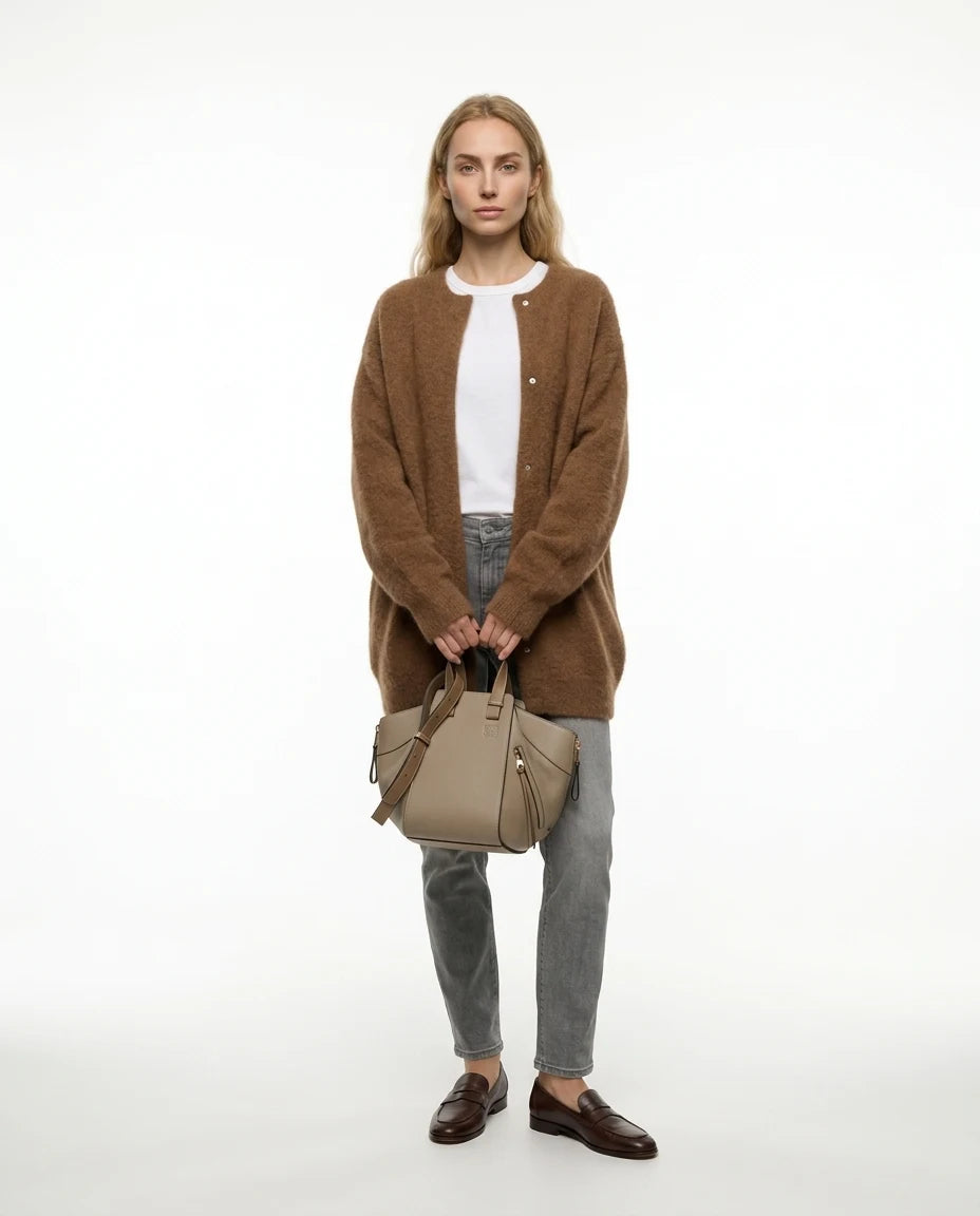 CT|Elegante Damenstrickjacke mit Knopfleiste