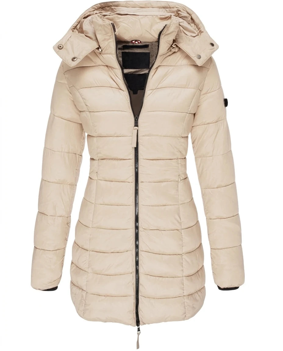CT|Damen Winterjacke mit Kapuze und Daunenfüllung