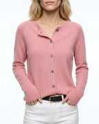 CT|Damen Kaschmirstrickjacke mit Eleganter Knopfleiste