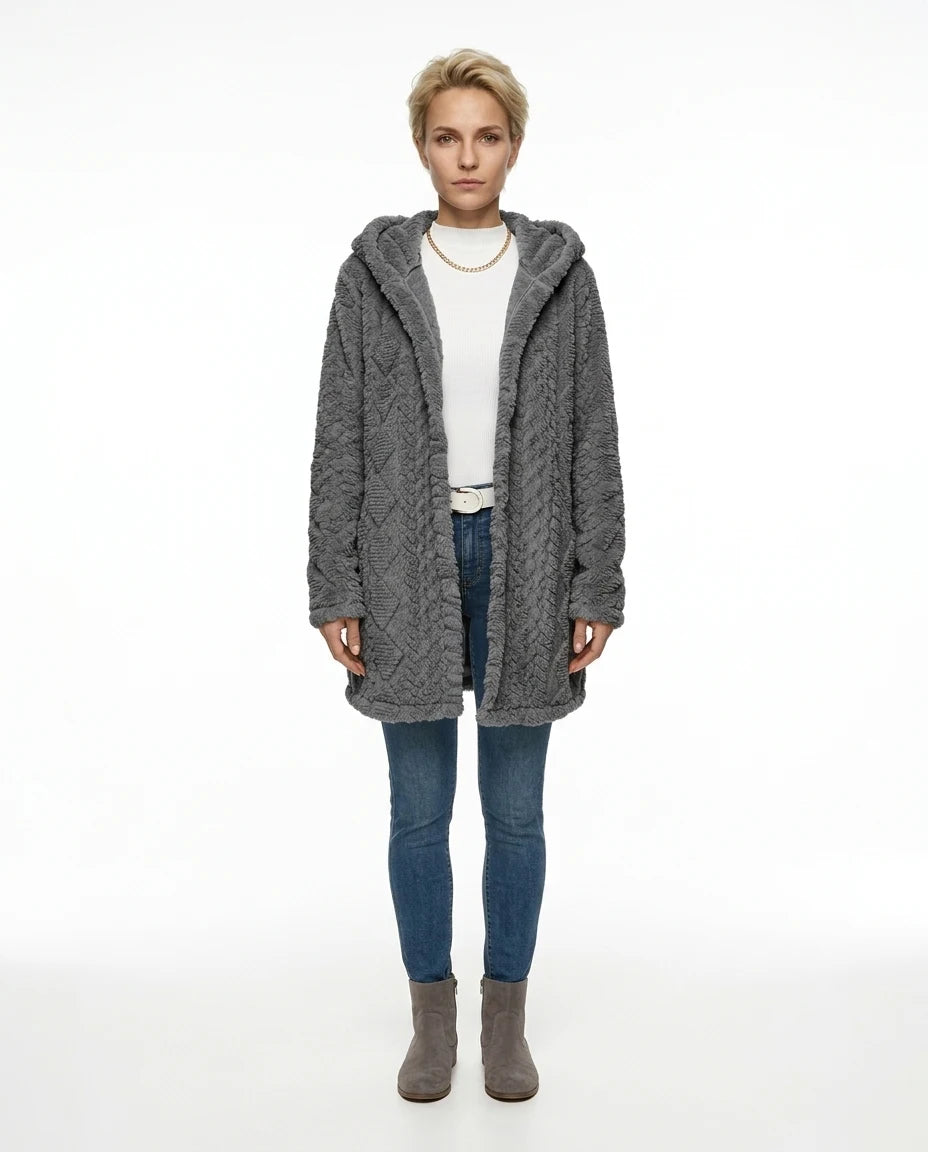 CT|Damen Kapuzenjacke mit Struktur für den Frühling