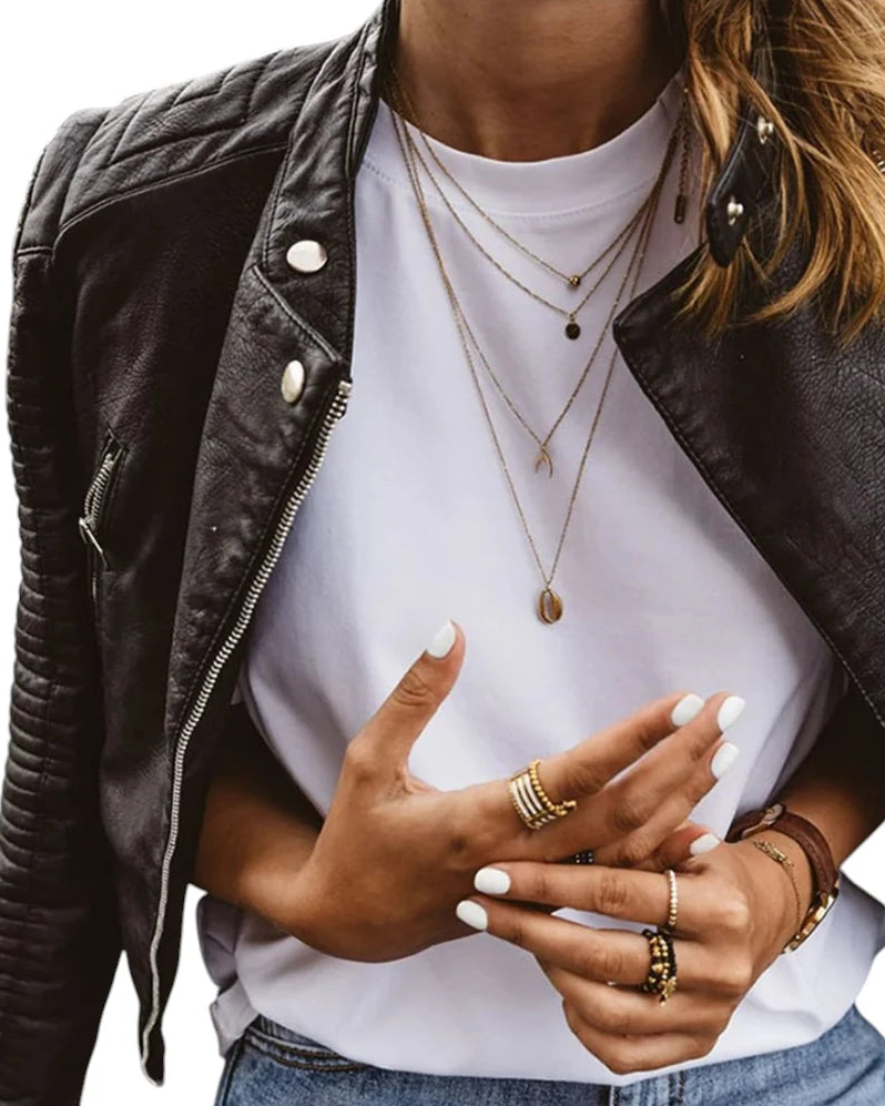 Mira | Damen Jacke im Leder-Look