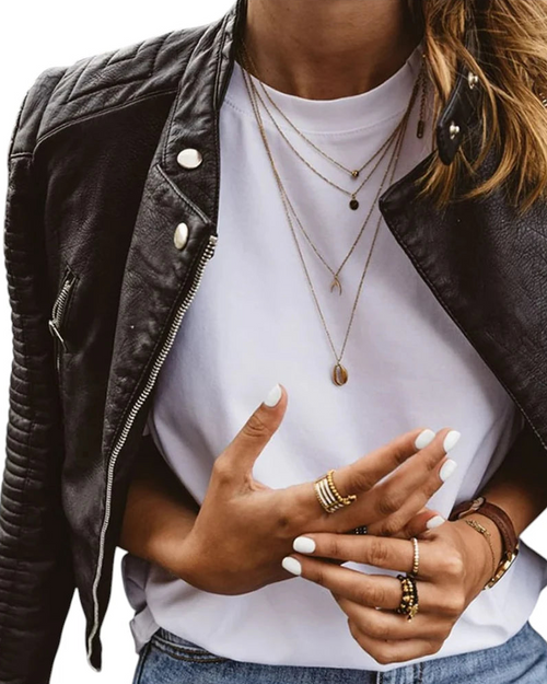 Mira | Damen Jacke im Leder-Look