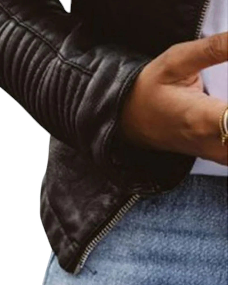 Mira | Damen Jacke im Leder-Look