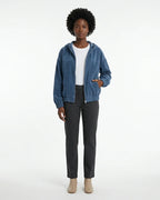 MARCFRANCOIS|Blau Cleo | Damen Cordjacke Freizeit Reißverschluss, Vorderansicht