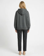 MARCFRANCOIS|Dunkelgrau Yael | Damen Kapuzenjacke Hoodie Reißverschluss, Vorderansicht