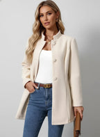 Leona | Damen Wintermantel mit Knöpfen